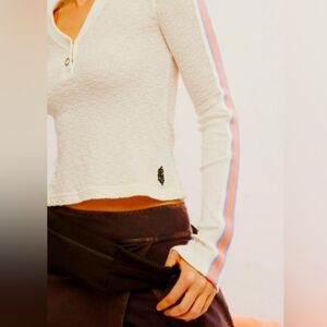 NWT Free People Movement Recovery Layer Long Sleeve Top Sz. M